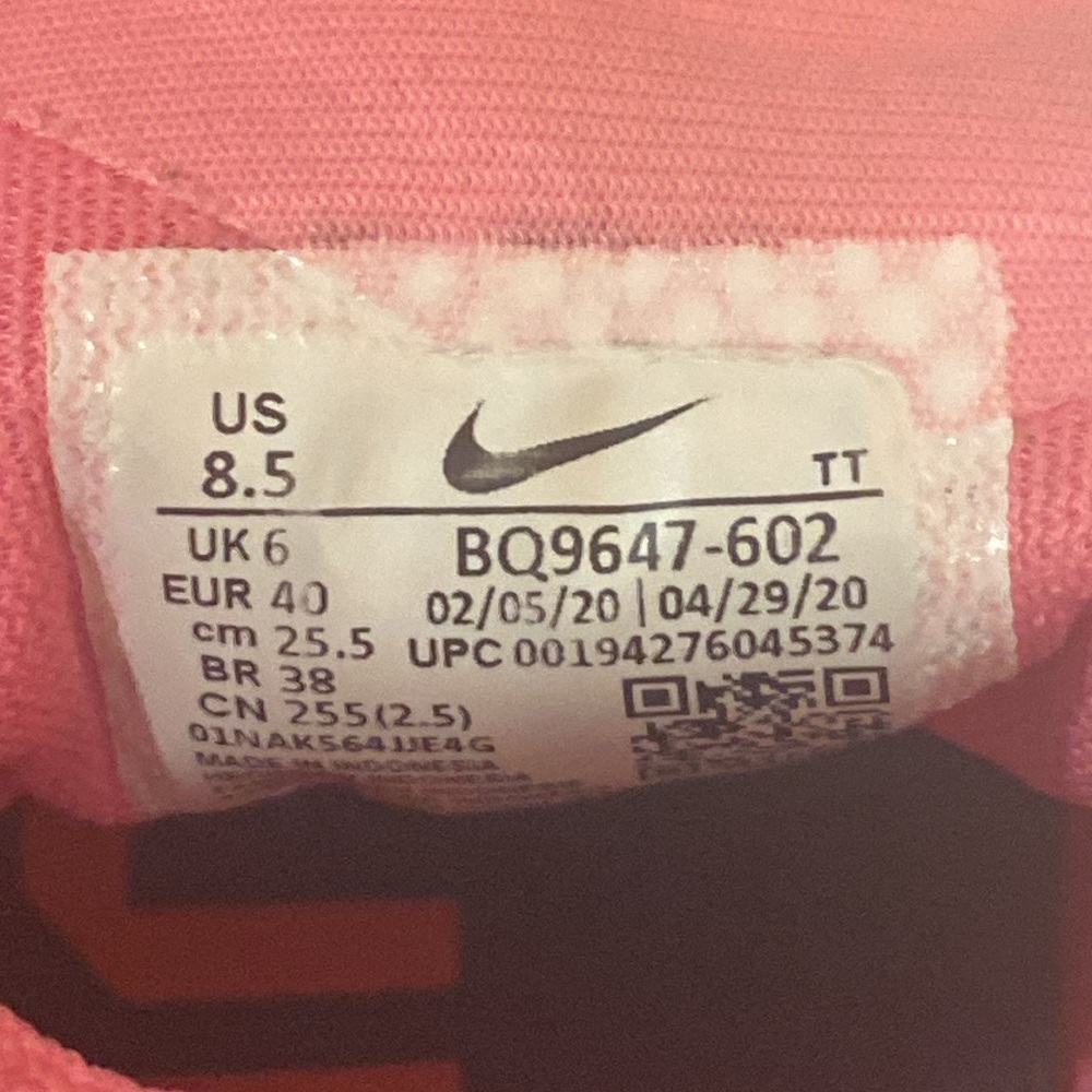 Nike Air Zoom Pegasus 37 Running Pink Glow Style women’s size 8.5 - Picture 6 of 7